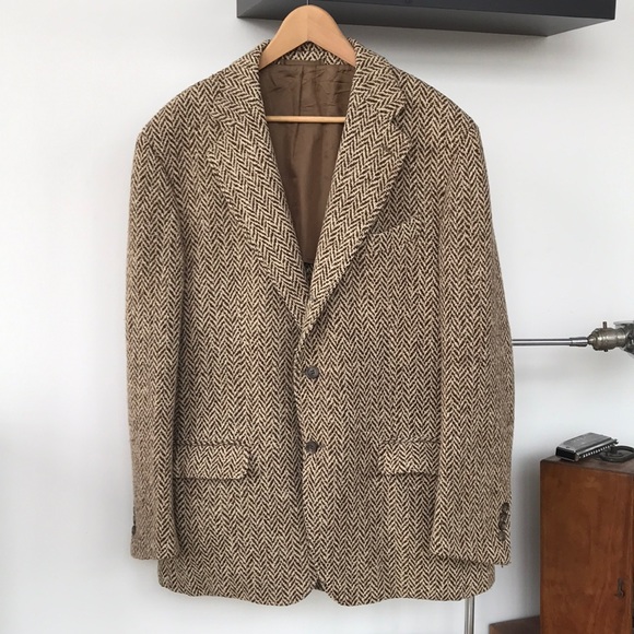 Mind blowing Faconnable cashmere/wool chevron coat - Picture 1 of 12